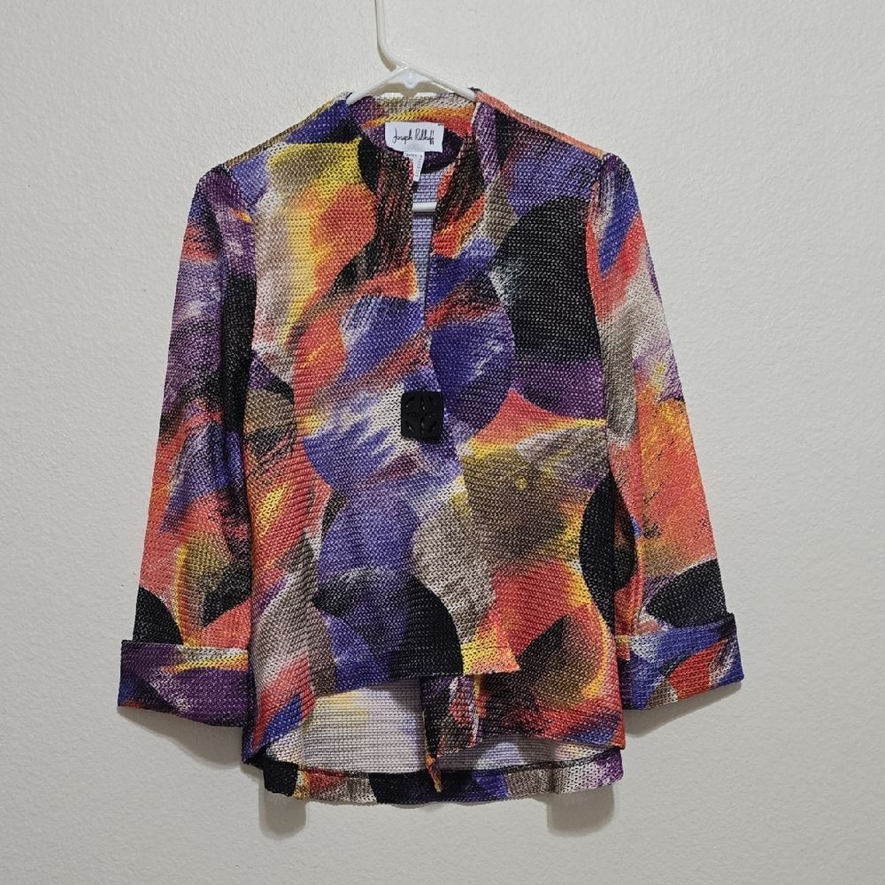 Joseph Ribkoff Multicolor Knit Blazer 8